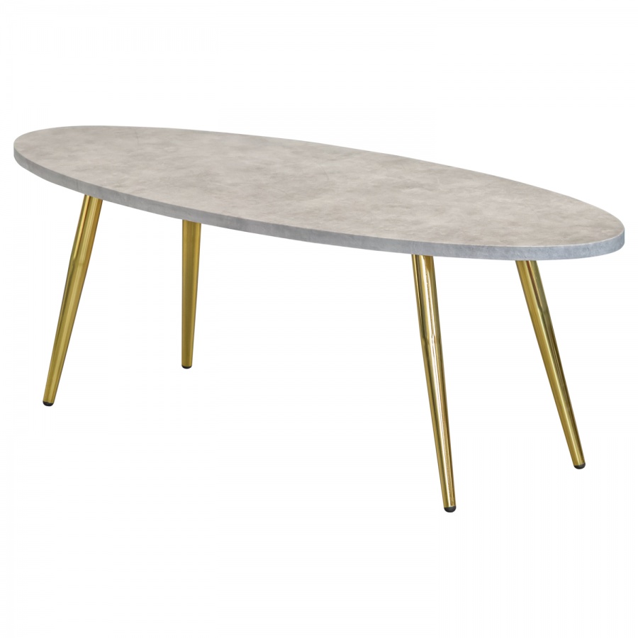 Стол журнальный "Марсель" с ножками металл DS-A1502 (толщина столешница на выбор)