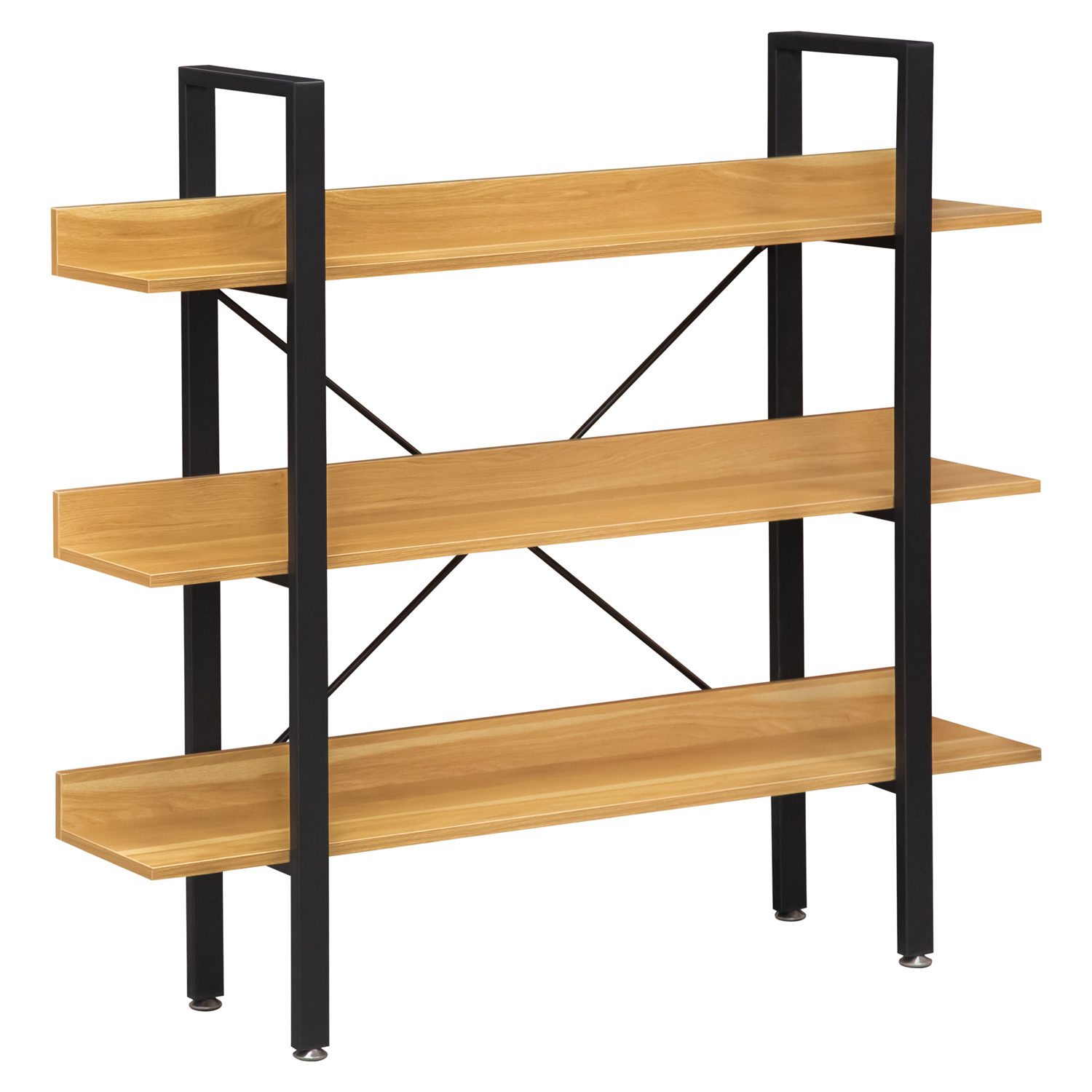 Стеллаж 3 полки (1200х280х1080 мм.) №S-13 (чёрный) (ВИ)