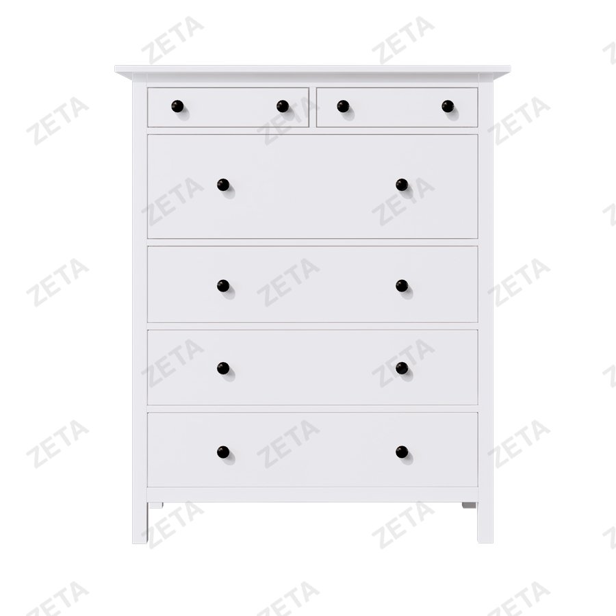 Комод "Кымор" 6 ящиков (1080*1310*500 мм.) №5031020403 (белый) (Лузалес-РФ)