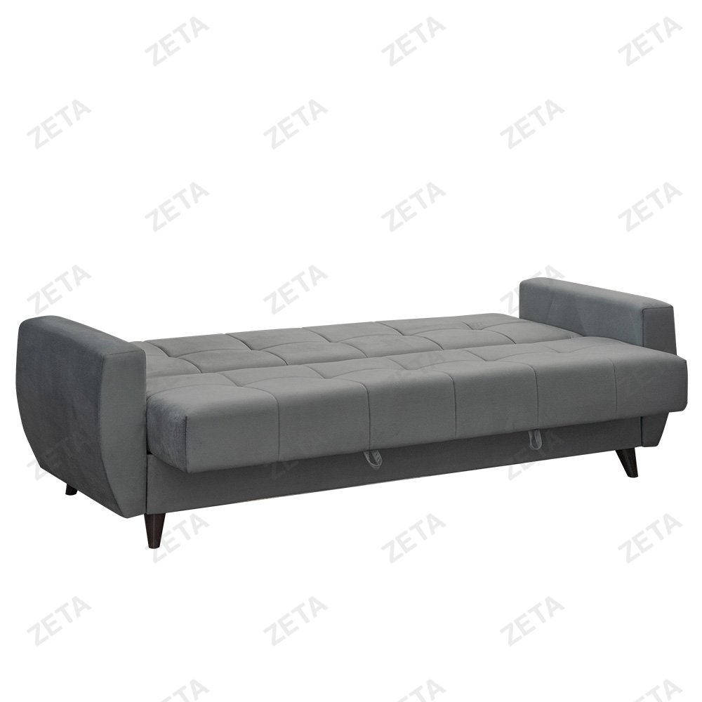 Диван "Бетти 2" (2360*880*960 мм.) (Россия) серый велюр