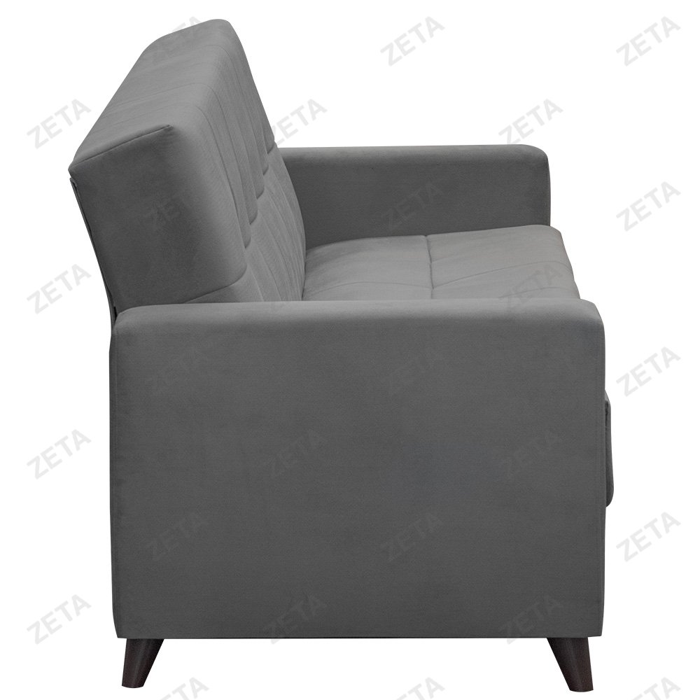 Диван "Бетти 2" (2360*880*960 мм.) (Россия) серый велюр