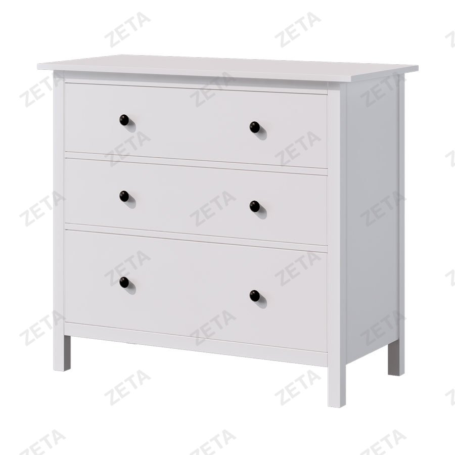 Комод "Кымор" 3 ящика (1080*960*500 мм.) №5031020203 (белый) (Лузалес-РФ)