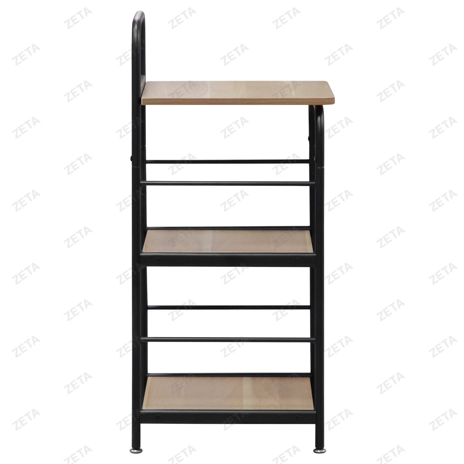 Стеллаж 3 полки (420х400х900 мм.) №S-80-1 (чёрный) (ВИ)