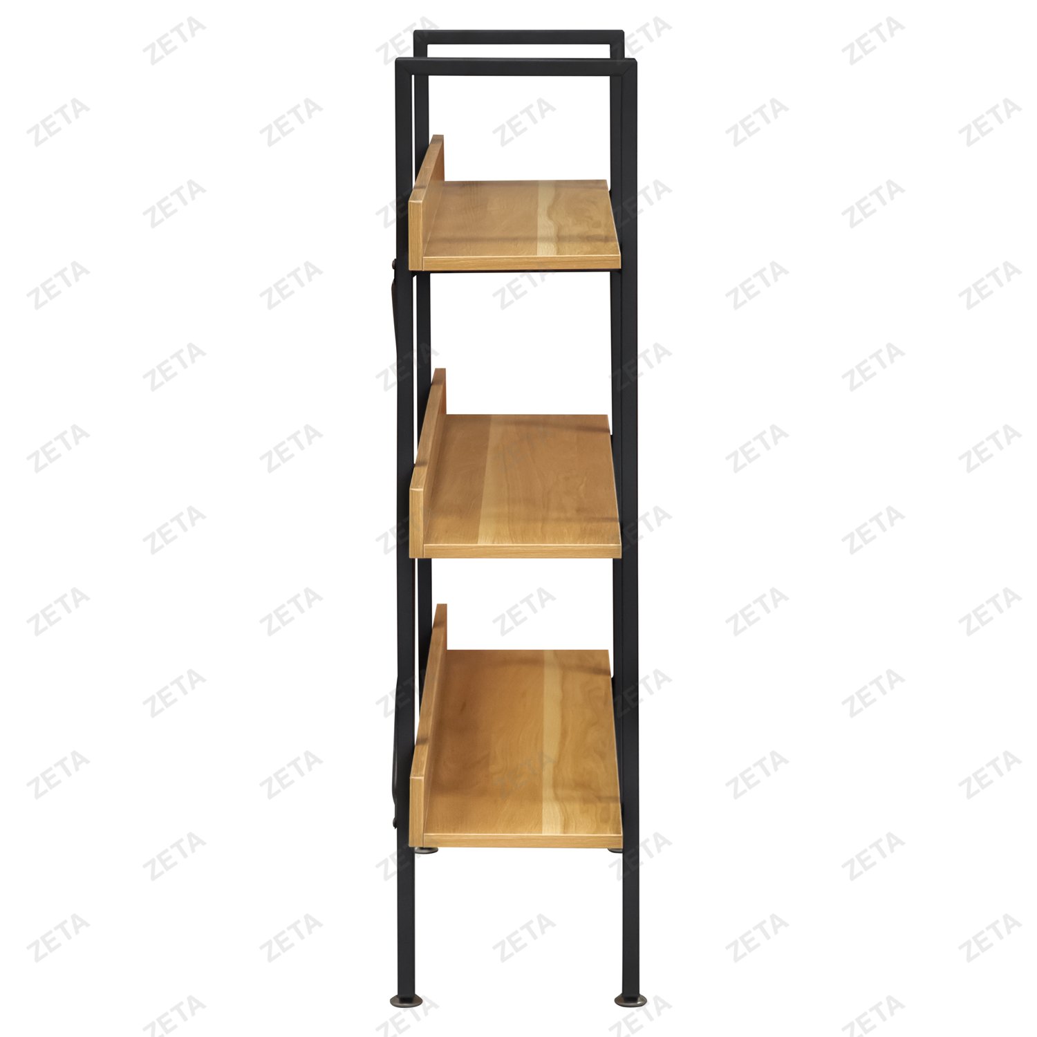 Стеллаж 3 полки (1200х280х1080 мм.) №S-13 (чёрный) (ВИ)