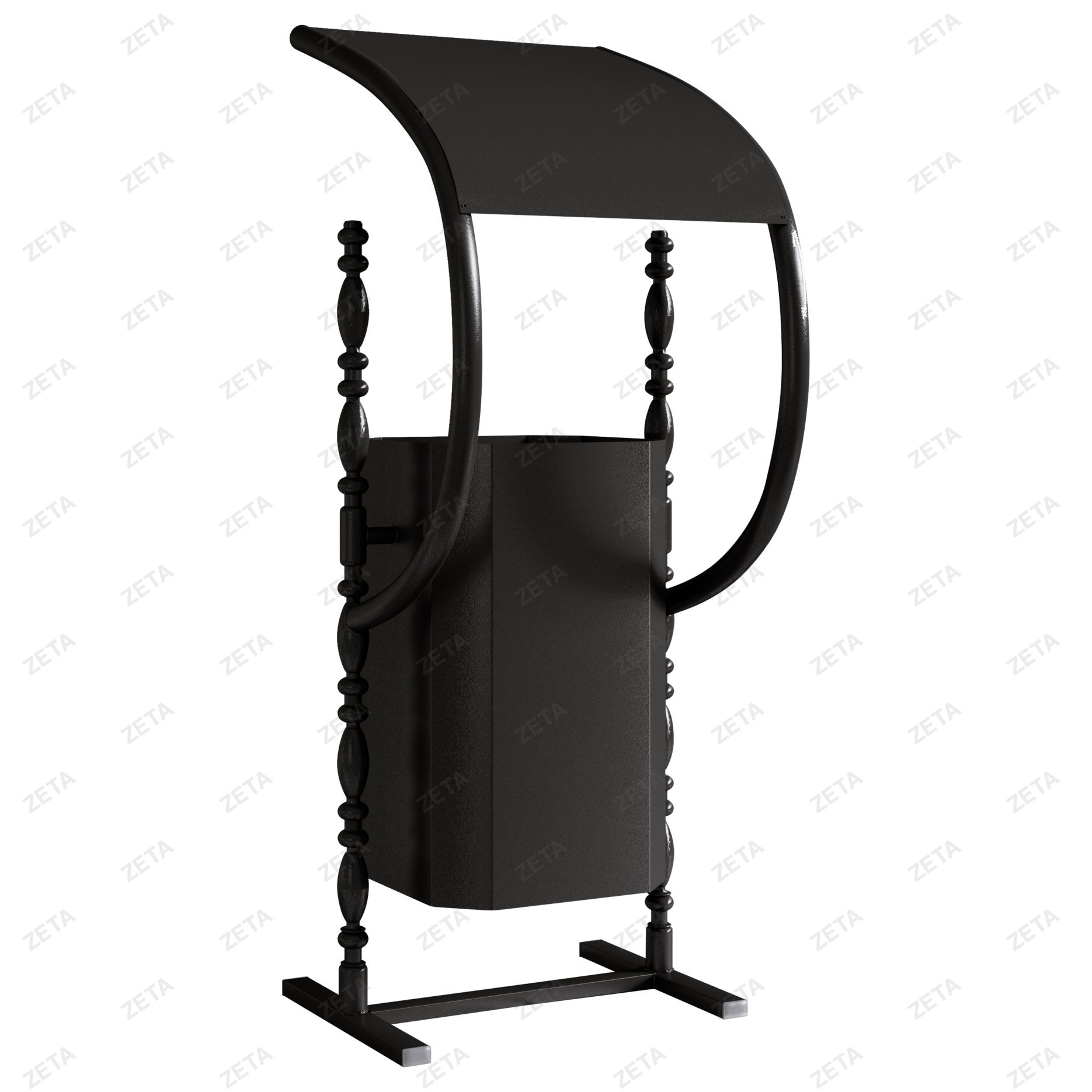 Урна металлическая высокая Валент (крытая)