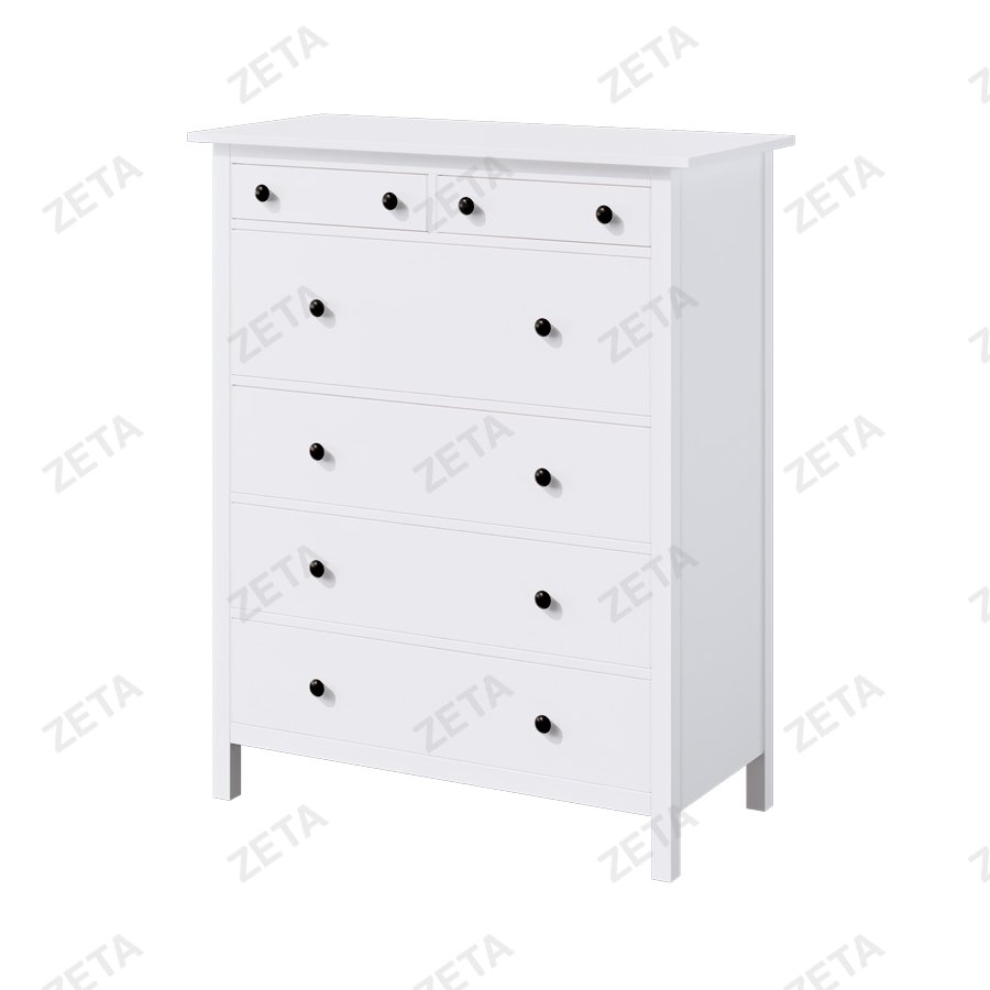 Комод "Кымор" 6 ящиков (1080*1310*500 мм.) №5031020403 (белый) (Лузалес-РФ)