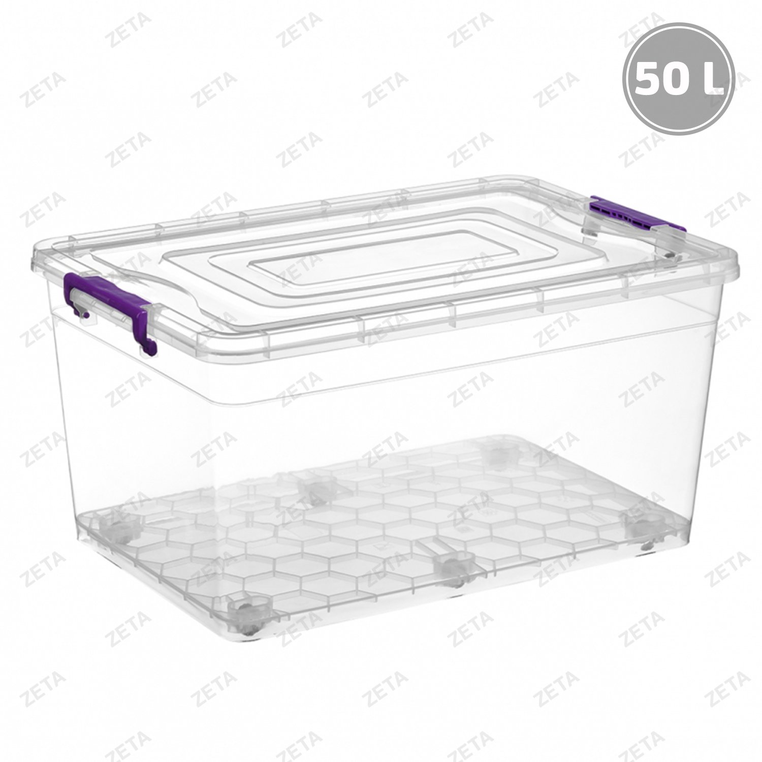 Контейнер с крышкой на колесах 50 л. №1142 09